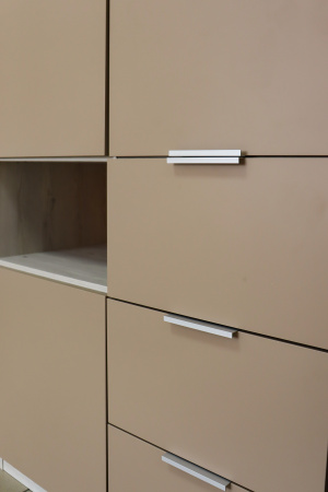 Шкаф "Ним" 3 дв. 3 ящ.  Сосна Лофт/Вижн