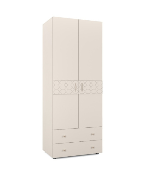 Рица Мод.РЦ-3 Шкаф 2 дв с ящ. д/ одежды лам. Сатин