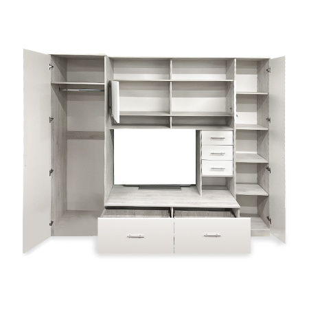 Гостиная МН-02.11-01 сосна лофт/белый