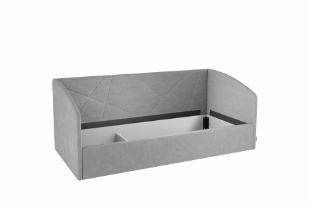 Кровать ( Софа) Бест 900*2000 Графит (велюр) Кровать ( Софа) Бест 900*2000 Графит (велюр)