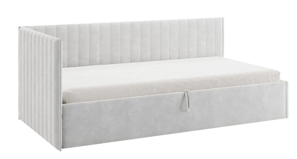 Кровать Твикс  (Тахта)  с подъёмным механизмом 90х200 см галька (велюр)