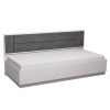 Aurelio 80 Кровать Белый-Блеквуд Сатиновый
