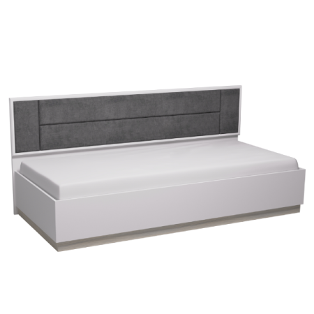 Aurelio 80 Кровать Белый-Блеквуд Сатиновый