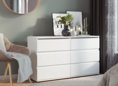 Комод Somero 467.06 6 ящиков Белый