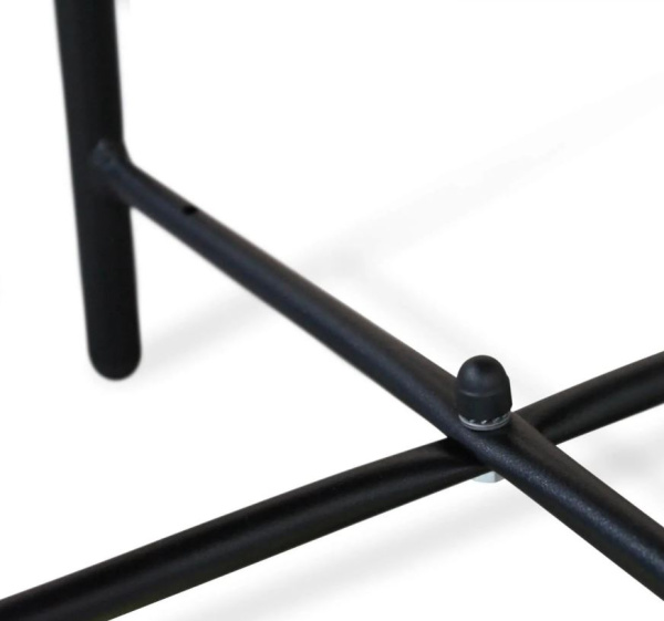 Банкетка Sheffilton SHT- B4 Голубая пастель/Черный муар