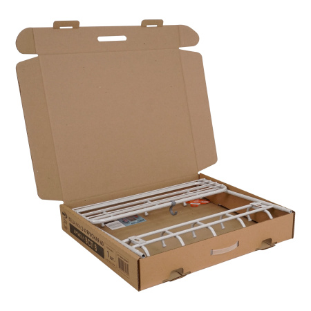 Вешалка 2х ярусная 60 см Белый