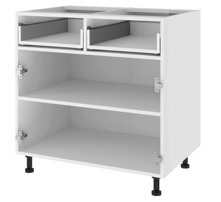 Тумба с 2-мя ящ. 82*80 Белый  ТЯ2/2-80Ц  