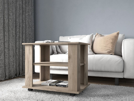 Стол журнальный СЖ-10 Дуб крафт серый