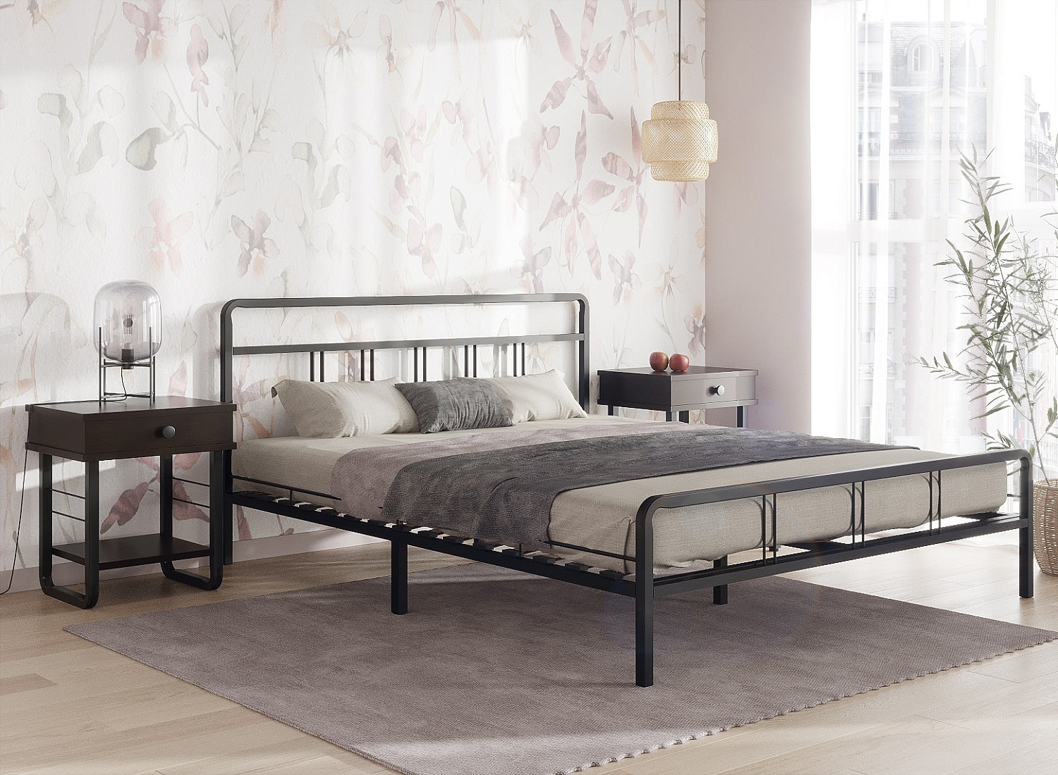 Тумба прикроватная Грета ММД 205 черный/венге Тумба прикроватная Грета ММД 205 черный/венге