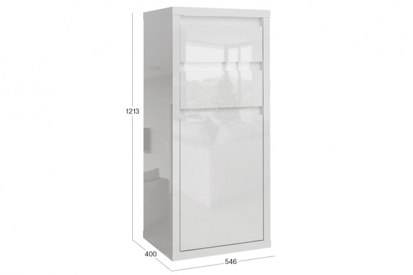 Комод с 2-мя ящиками Норден Белый Комод с 2-мя ящиками Норден Белый