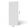 Фасад БЕЛЫЙ СТРАЙП 330 торцевой 