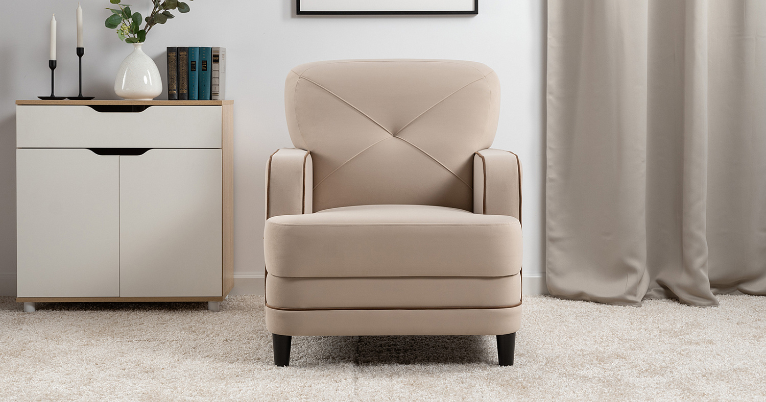 Кресло "Черри" Арт.Н ТК 284 IRIDA 02 (св-бежевый) 