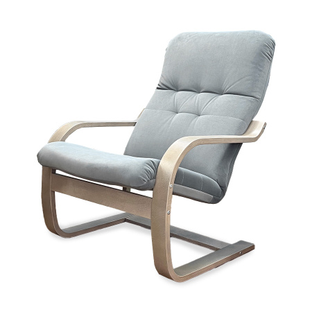 Кресло Сайма ткань Фреш 12 Светло-серый/Шимо