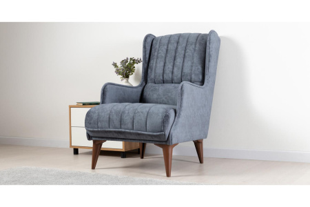 Кресло "Болеро" Арт. ТК 559 Everest Grafit  (серо-синий)