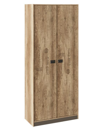 Пилигрим Шкаф для одежды ТД-276.07.22 (Дуб Каньон светлый, Фон серый)