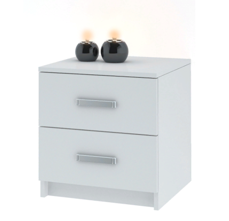 Лофт комод 420 с 2-мя ящиками белый