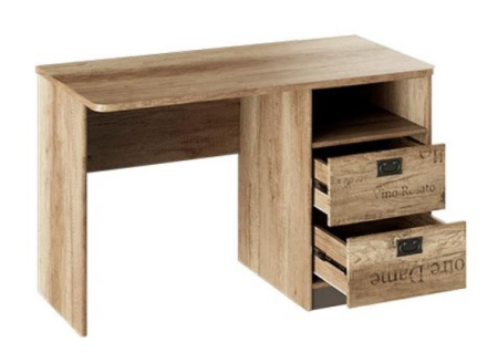 Пилигрим Стол с ящиками  ТД-276.15.02 (Дуб Каньон светлый, Фон серый)