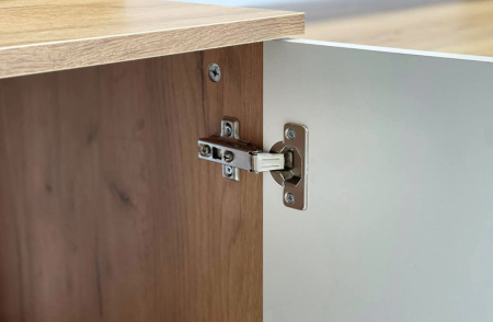 Форсаж Комод (дуб крафт золотой/белый)/без принта