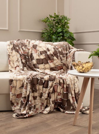 Плед Texrepublic фланель печат скрутка  200*220 93316