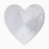 Салфетка сервировочная Доляна сердце цв.серебро, d 38 