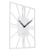 3532-004W Часы настенные из металла, квадрат 35 см, белый "Рим 2"
