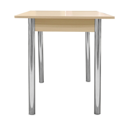 Стол Уют 3 1100(+390)*700*750 дуб млечный/опора D50 "труба" хром