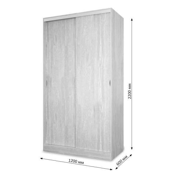 Шкаф-купе Клэр 1200х597х2200 с ящ/дуб сонома-золото