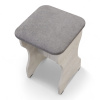 Табурет БН-200 Кожзам Серый/ Сосна Лофт Табурет БН-200 Кожзам Серый/ Сосна Лофт