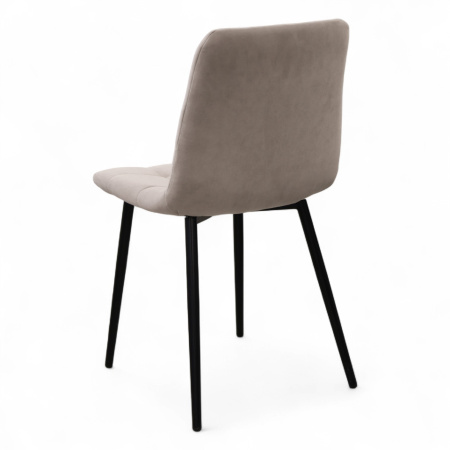 Стул Селеста Велюр Бежевый/ Черный 