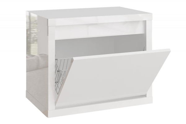 Тумба для обуви Норден Белый глянец Тумба для обуви Норден Белый глянец