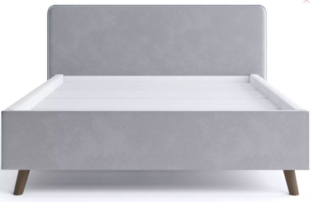Кровать Ванесса (18) 160*200 Светло-серый