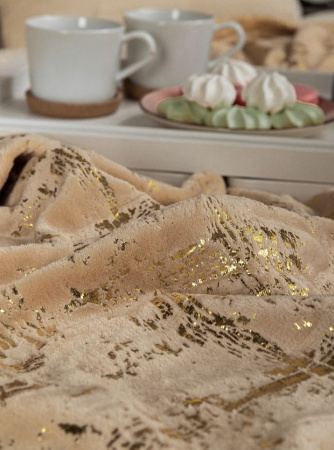 Плед Texrepublic фланель  лазер 200*220 см АРТ.6546