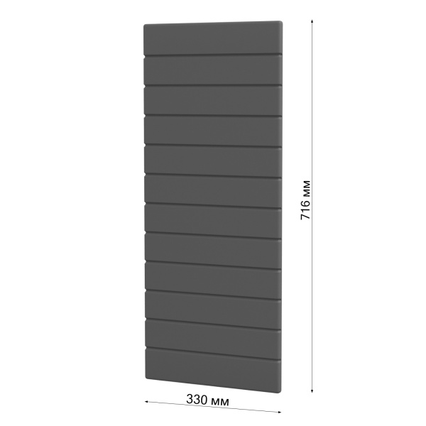Фасад Софт Тач ГРАФИТ 342 торцевой