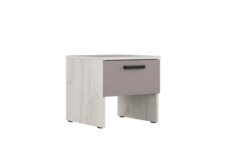 Ультра Тумба прикроватная ТП-23 крафт белый/глиняный серый