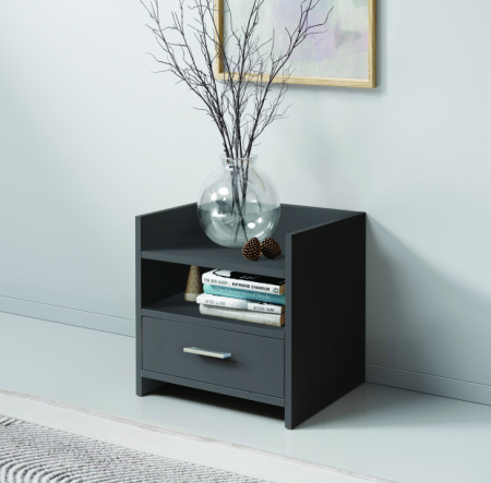 Карло Тумба прикроватная 2 ящ. СТЛ.514.02 Графит