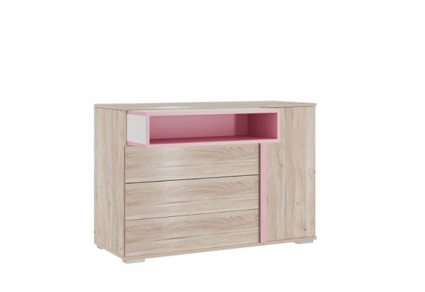 "Лайк" Комод 26.01+Полка-вкладыш 48 (дуб мария/роуз)