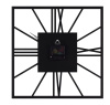 Часы настенные из металла, квадрат 35 см, черный Рим 2