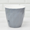 Кашпо Соло "RUBY" (3л.) Цв. Серый жемчуг (Арт. КШ-4714)