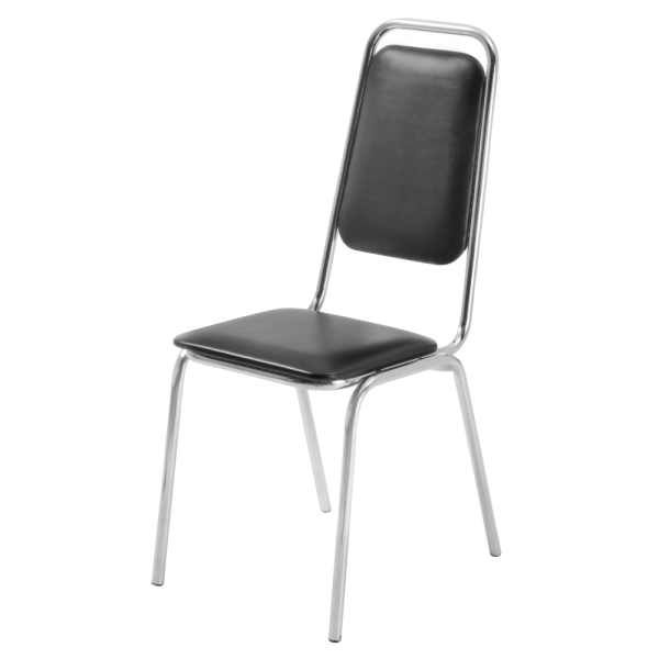 Стул Фабрикантъ / ткань мебельнаяТК-1 черный/Хром