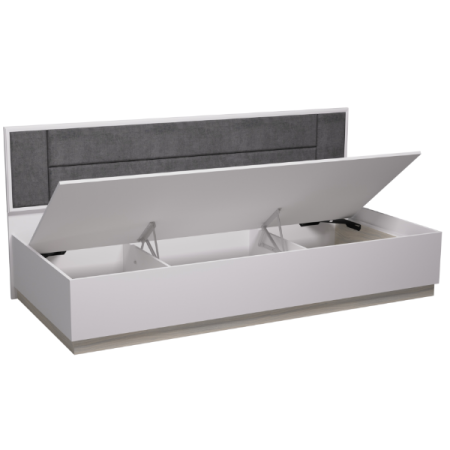 Aurelio 80 Кровать Белый-Блеквуд Сатиновый