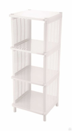 Этажерка Лайт 4-х секц.белый М7556