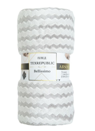 Плед фл Texrepublic жакр.двухцв 200*220 Артикул. 92574