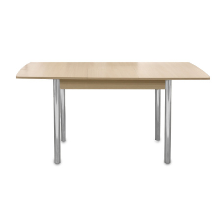 Стол Уют 3 1100(+390)*700*750 дуб млечный/опора D50 "труба" хром