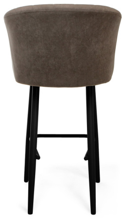 Стул Верона БАРНЫЙ, Т173- капучино+нога барная Bh70см 1R38(черный)