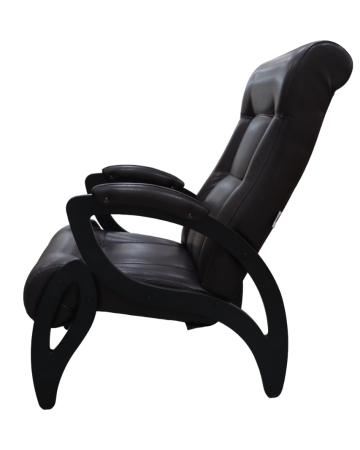 Кресло для отдыха Dondolo, Модель 51, венге, экокожа Vegas lite amber