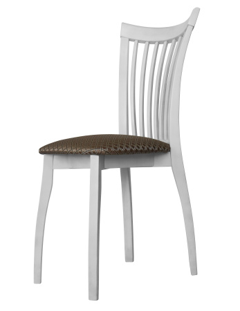 Стул Виктория-М белый патина/серебро