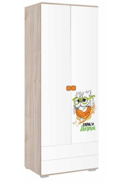 Зоо Шкаф 2-х дверный с 2-мя ящиками