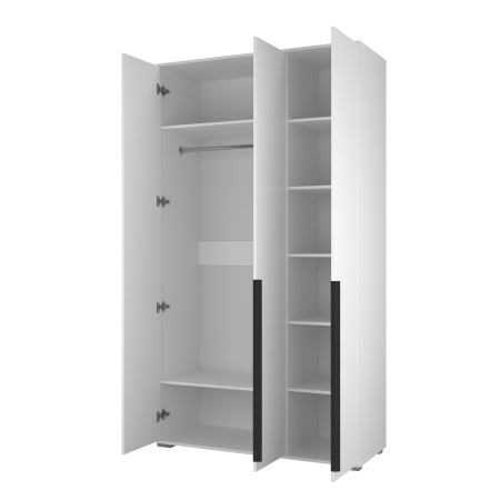 Шкаф ШР-3/3 3-х створчатый распашной Белый бриллиант