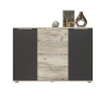Венеция Комод дуб Серый К. /Графит