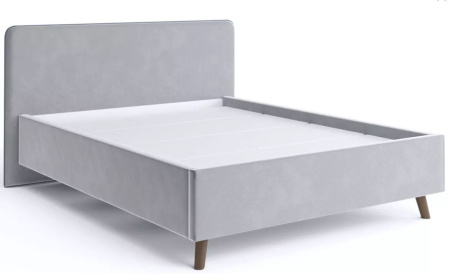 Кровать Ванесса (18) 160*200 Светло-серый